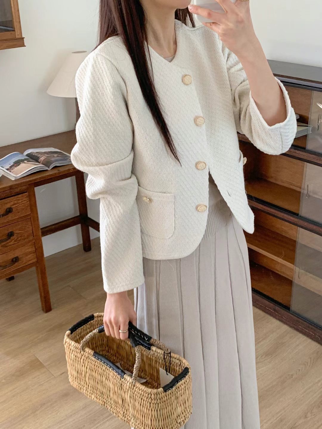 J.BLANG韓國直郵㊣東大門實拍女裝新品休閑25春夏時尚夾克J.BLANG夾克