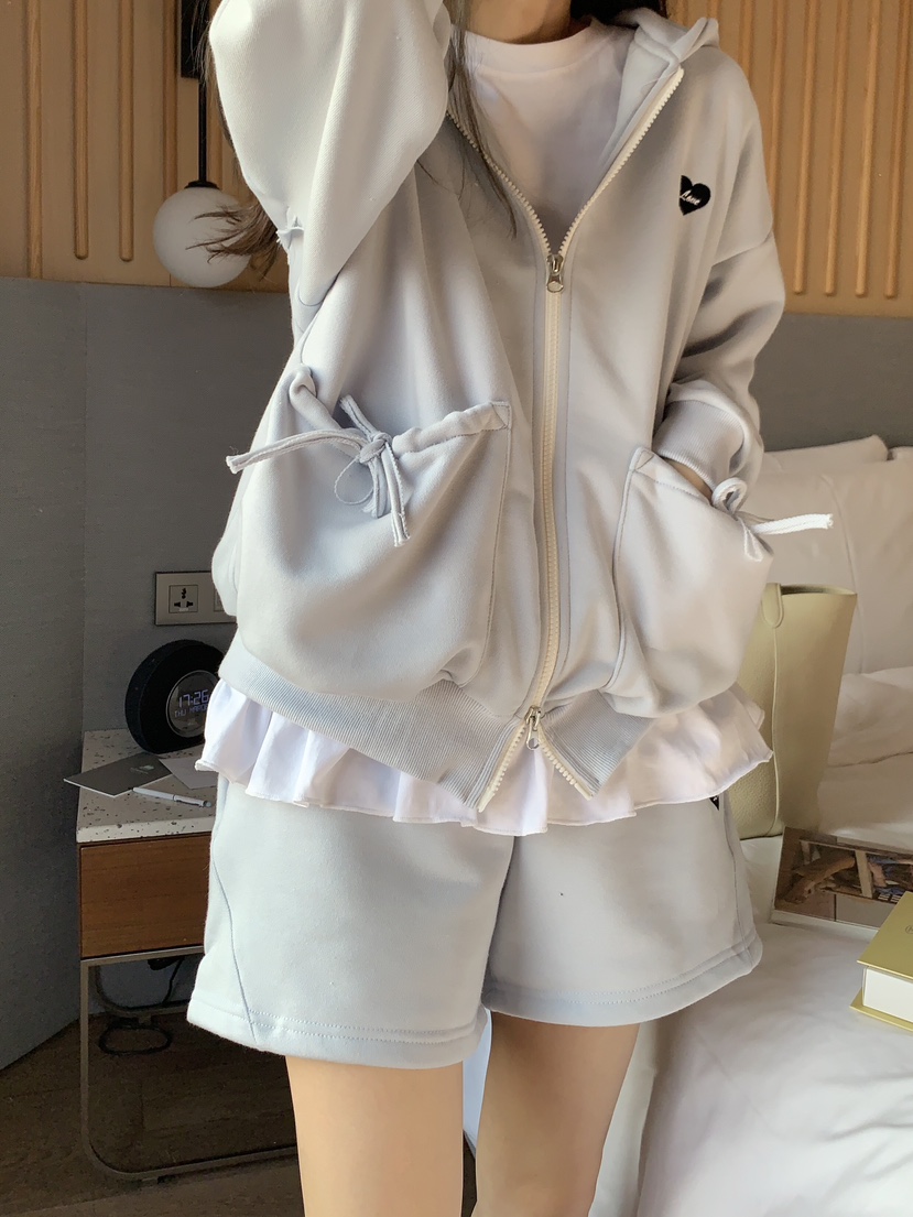 FORMSTUDIO東大門實拍女裝新品推薦25春夏真品套裝口袋連帽FORMSTUDIO套裝