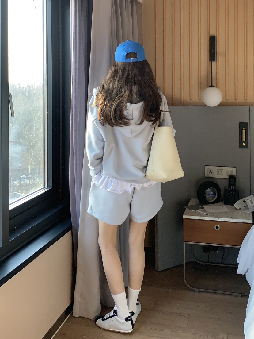 FORMSTUDIO東大門實拍女裝新品推薦25春夏真品套裝口袋連帽FORMSTUDIO套裝