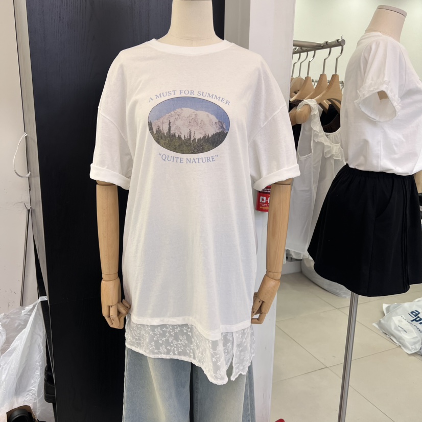 SPAGHETTI韓國直郵女士新款職業25春夏人氣時尚休閑真品T恤spaghettiT恤