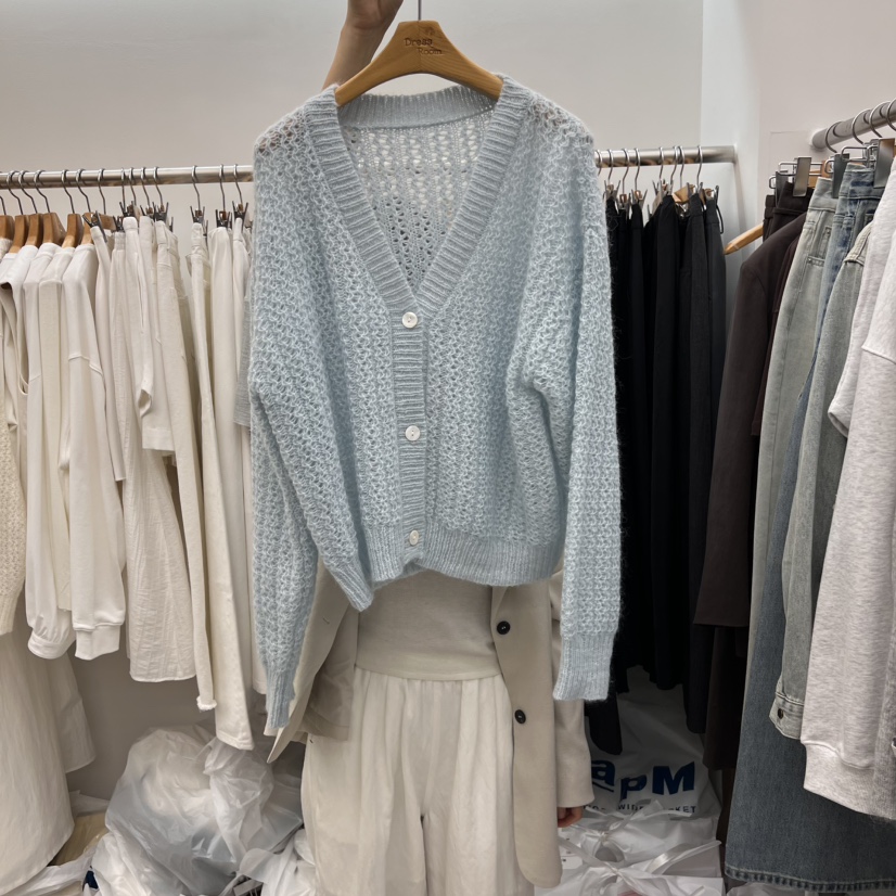 DRESS ROOM東大門實拍女士新款推薦休閑人氣25春夏針織衫開衫DRESS ROOM針織衫圖色2