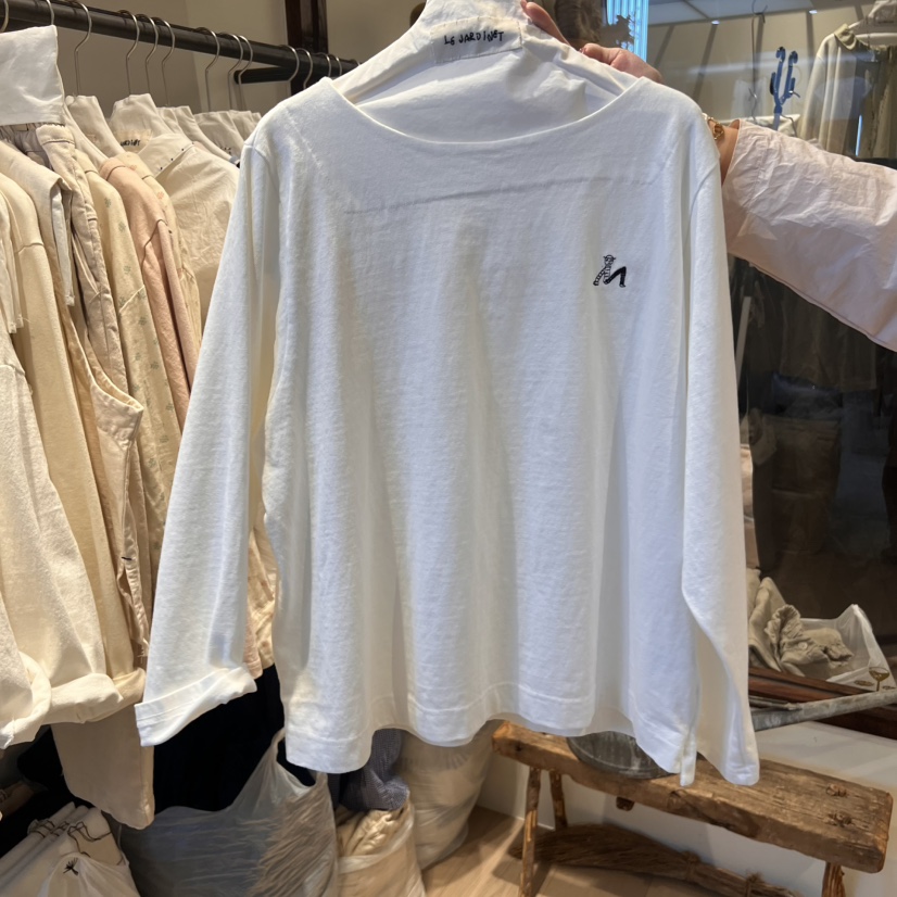 LE JARDINET東大門代購女士新款25春夏時尚熱賣職業長袖T恤LE JARDINET長袖T恤圖色1