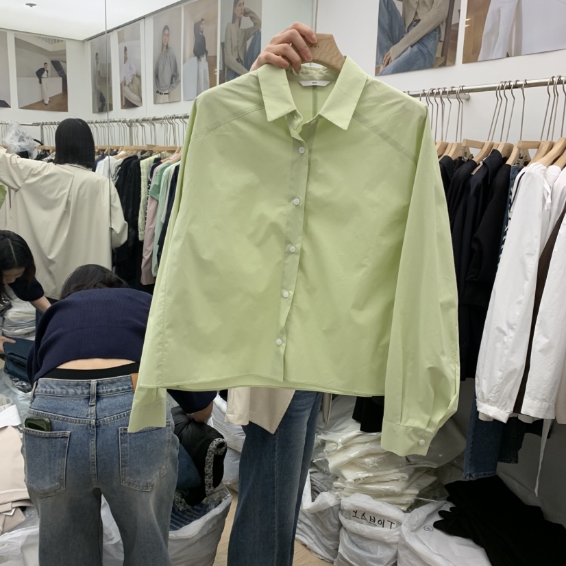 MOI-A東大門代購女士新款熱賣時尚職業推薦休閑襯衫蕾絲衫MOI-A襯衫/蕾絲衫圖色1
