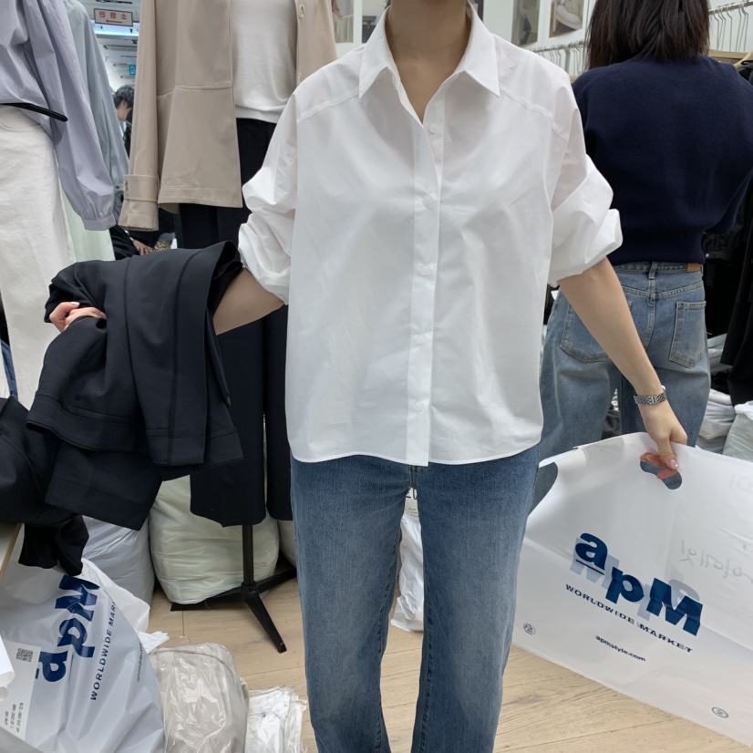 MOI-A東大門代購女士新款熱賣時尚職業推薦休閑襯衫蕾絲衫MOI-A襯衫/蕾絲衫圖色2