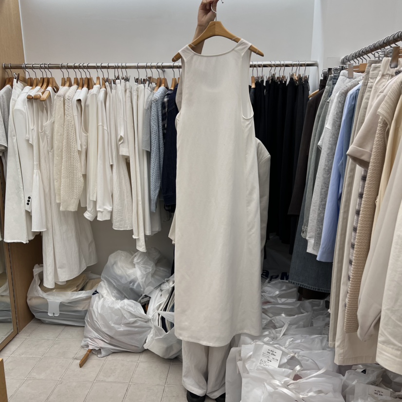 DRESS ROOM東大門代購女裝新品推薦時尚職業真品連衣裙長款DRESS ROOM連衣裙