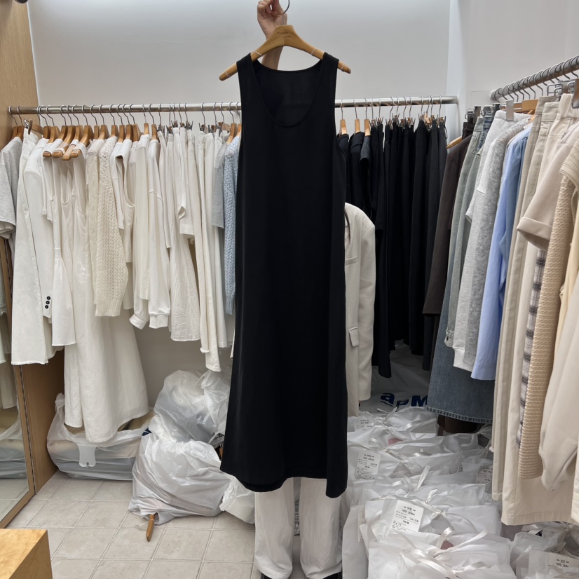 DRESS ROOM東大門代購女裝新品推薦時尚職業真品連衣裙長款DRESS ROOM連衣裙圖色2