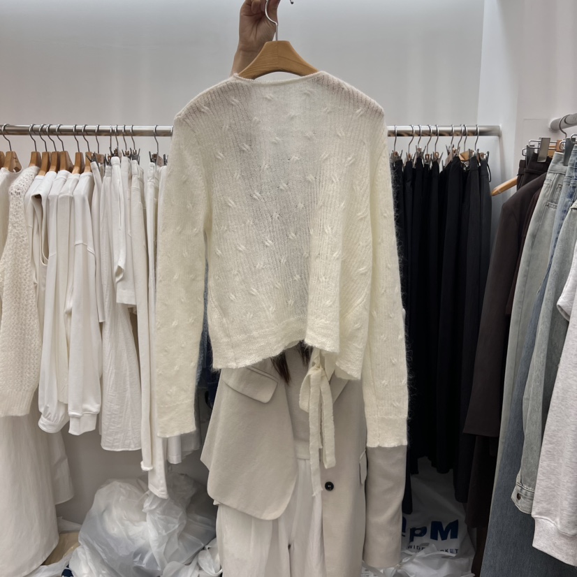 DRESS ROOM東大門直郵女裝新品時尚職業25春夏針織衫羊毛開衫DRESS ROOM針織衫