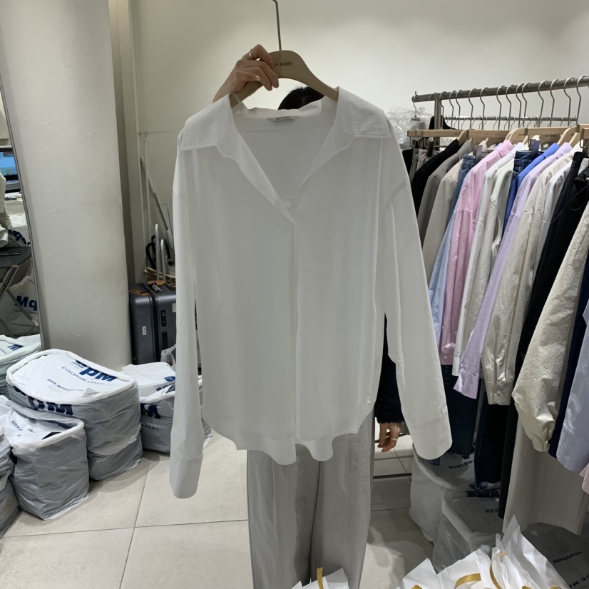 NAVYBURST韓國直郵女裝新款時尚真品人氣25春夏休閑襯衫蕾絲衫NAVY BURST襯衫/蕾絲衫