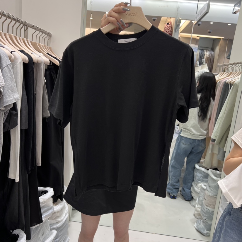 NWEOL東大門代購女士新品推薦真品人氣時尚熱賣職業休閑T恤NWEOLT恤圖色2