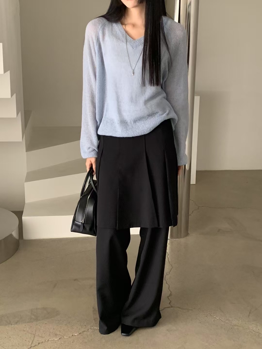 NEARAND直郵韓國代購㊣女裝新款休閑25春夏推薦職業長袖T恤NEARAND長袖T恤