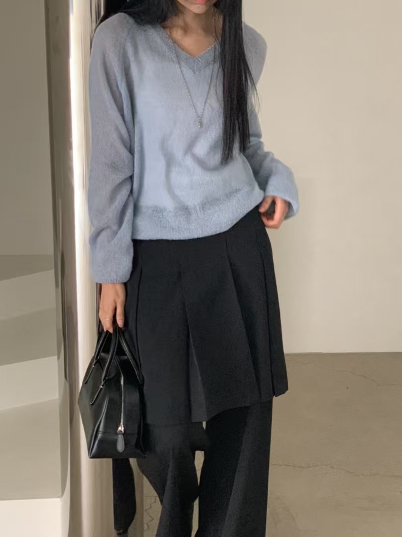 NEARAND直郵韓國代購㊣女裝新款休閑25春夏推薦職業長袖T恤NEARAND長袖T恤圖色3