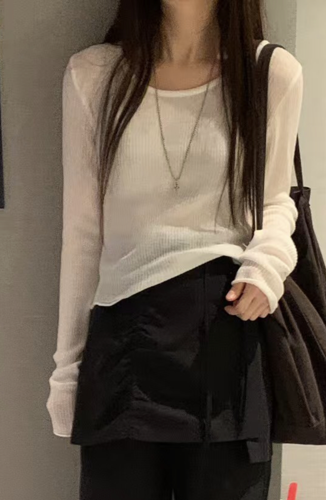 NEARAND直郵韓國代購㊣女裝新品熱賣推薦人氣職業休閑長袖T恤NEARAND長袖T恤圖色4