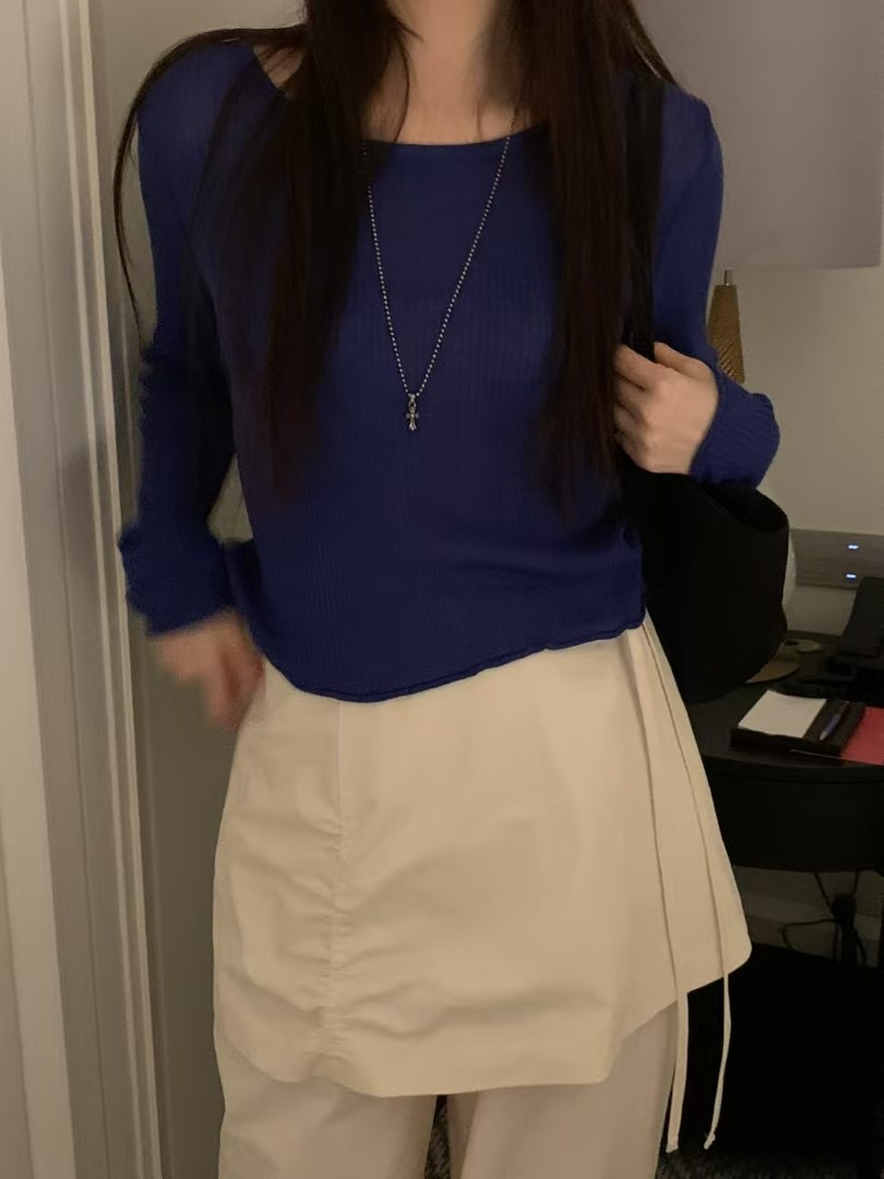 NEARAND直郵韓國代購㊣女裝新品熱賣推薦人氣職業休閑長袖T恤NEARAND長袖T恤圖色5