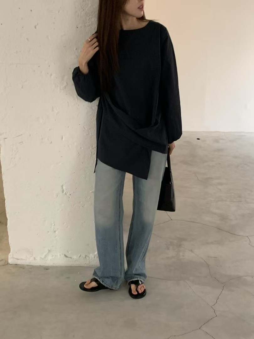 NEARAND韓國直郵㊣女裝新品熱賣時尚休閑職業人氣襯衫蕾絲衫NEARAND襯衫/蕾絲衫圖色2