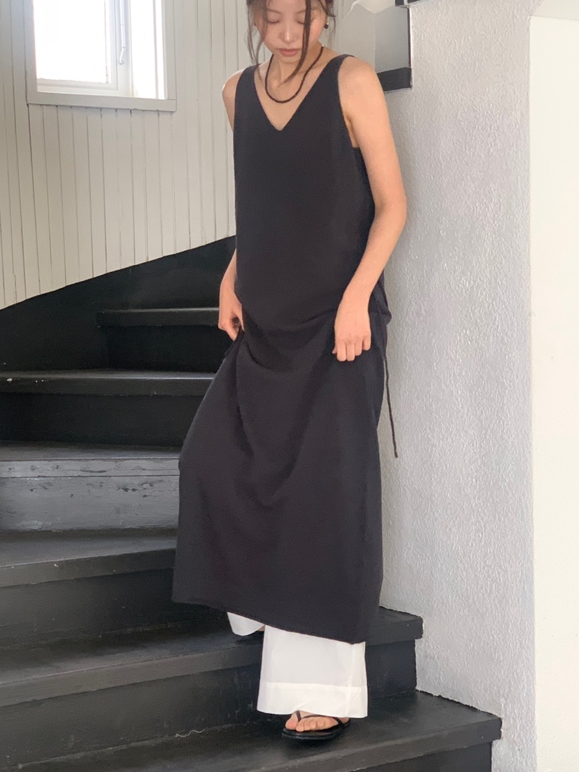 LONG PEAK直郵韓國代購㊣女裝新款時尚25春夏連衣裙含腰繩LONG PEAK連衣裙