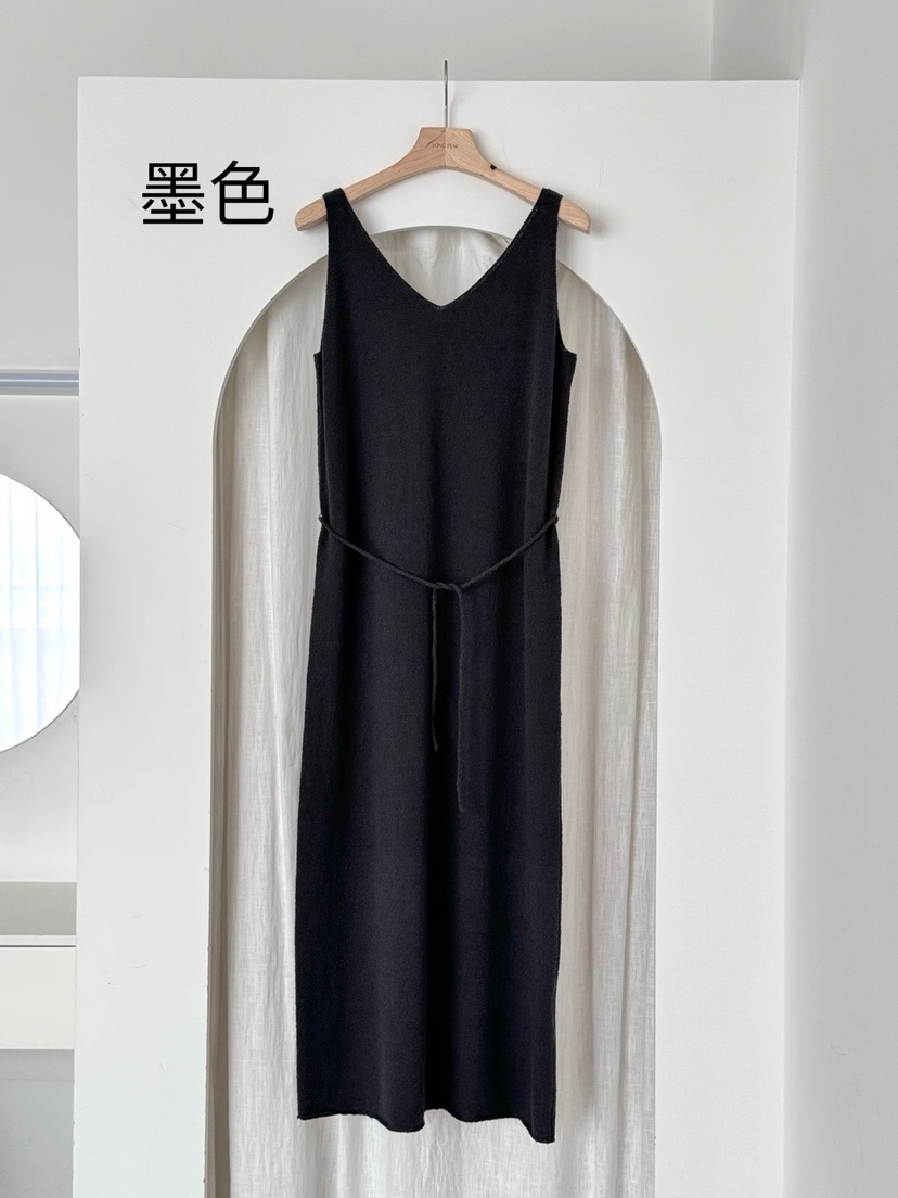 LONG PEAK直郵韓國代購㊣女裝新款時尚25春夏連衣裙含腰繩LONG PEAK連衣裙圖色2