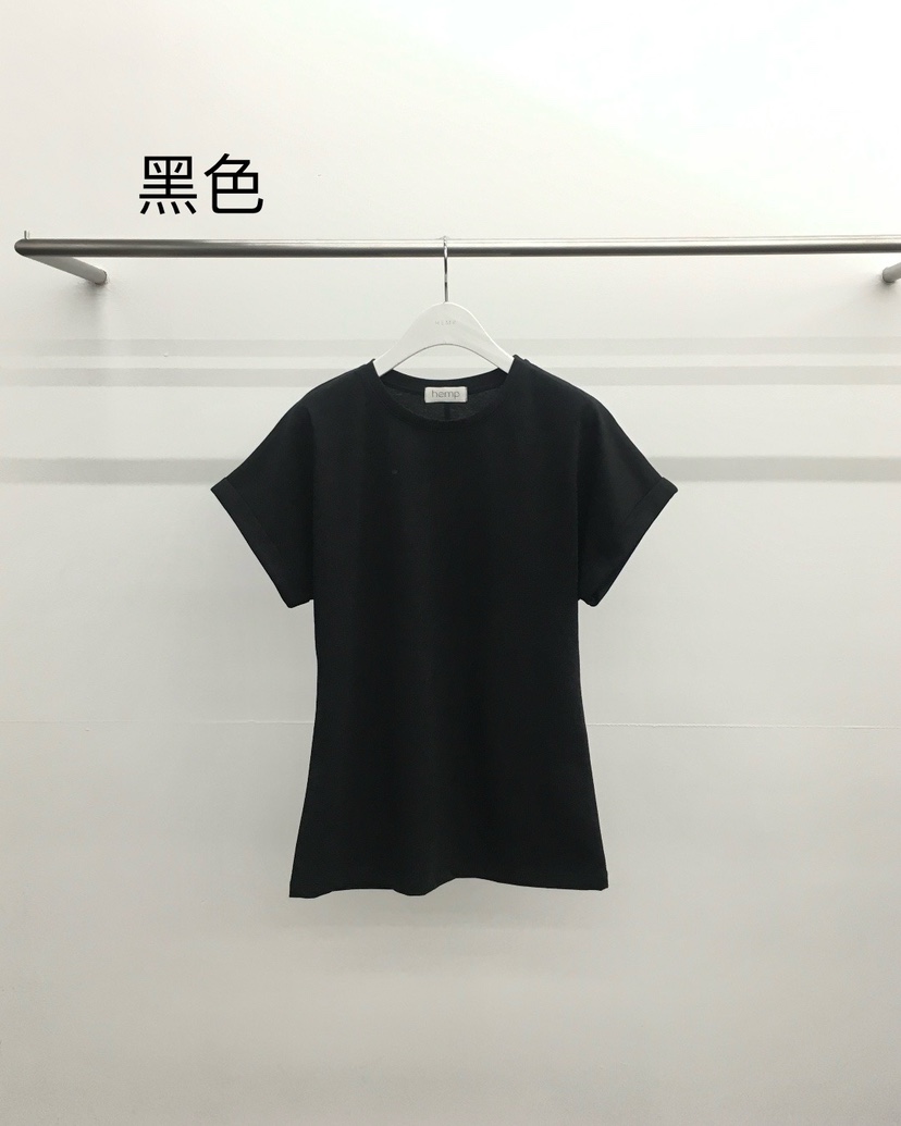 HEMP-P韓國直郵㊣女裝新品熱賣人氣職業休閑推薦25春夏T恤hempT恤圖色3