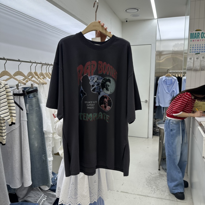 MIXXIN韓國㊣直郵東大門代購女裝新品時尚25春夏推薦人氣T恤MIXXINT恤圖色2