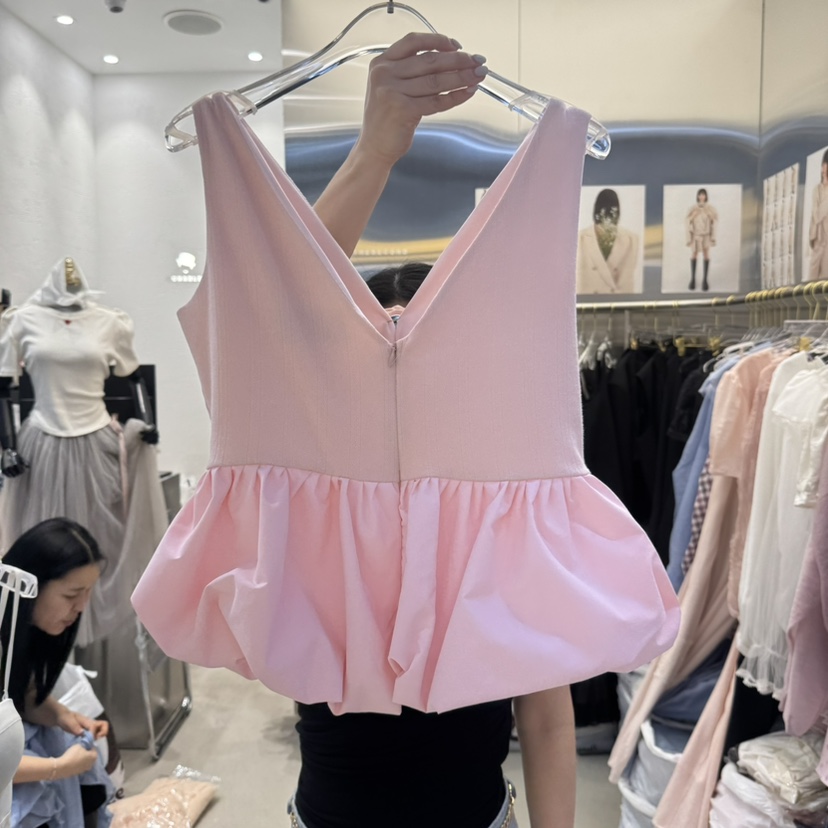 CHARLES THE SECOND韓國直郵㊣東大門實拍女裝新品推薦吊帶背心CHARLES THE SECOND/CHEAP-CHIC吊帶/背心