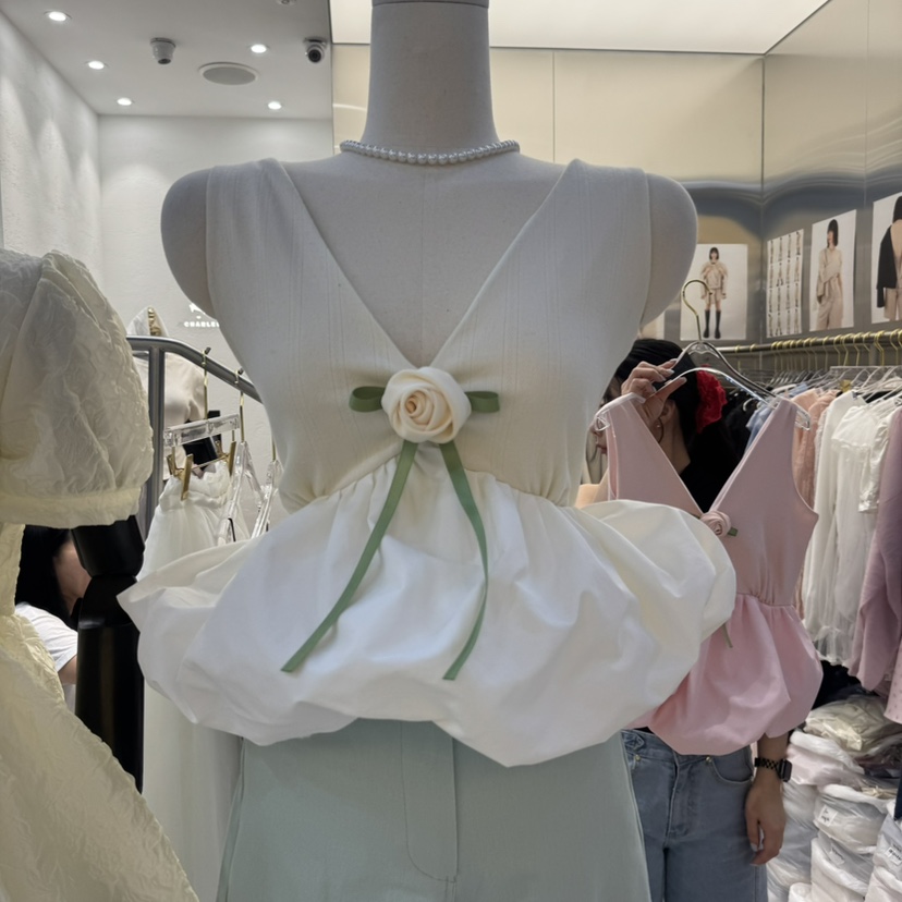 CHARLES THE SECOND韓國直郵㊣東大門實拍女裝新品推薦吊帶背心CHARLES THE SECOND/CHEAP-CHIC吊帶/背心