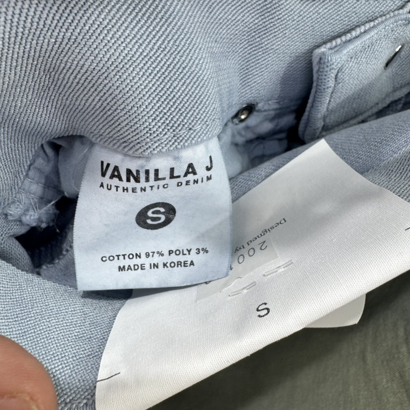VANILLA J直郵韓國代購㊣女裝新款25春夏職業人氣時尚牛仔褲VANILLA J牛仔褲