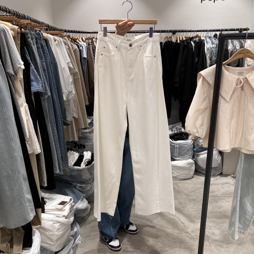 ALMOND PEPE直郵韓國代購㊣女裝新款人氣時尚推薦25春夏牛仔褲ALMOND PEPE牛仔褲圖色3
