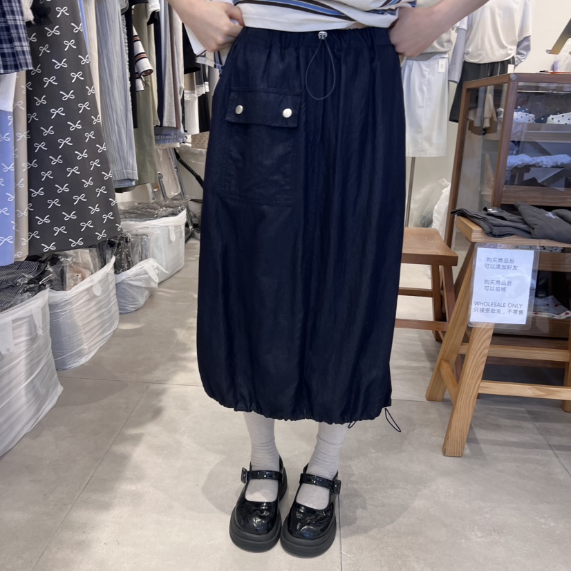 TAN&COMO韓國直郵㊣東大門實拍女裝新款職業半身裙中短裙tan-COMO半身裙/中短裙圖色2