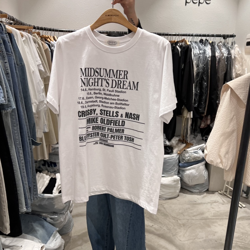 ALMOND PEPE韓國直郵女裝新款職業推薦真品人氣時尚休閑T恤ALMOND PEPET恤圖色2