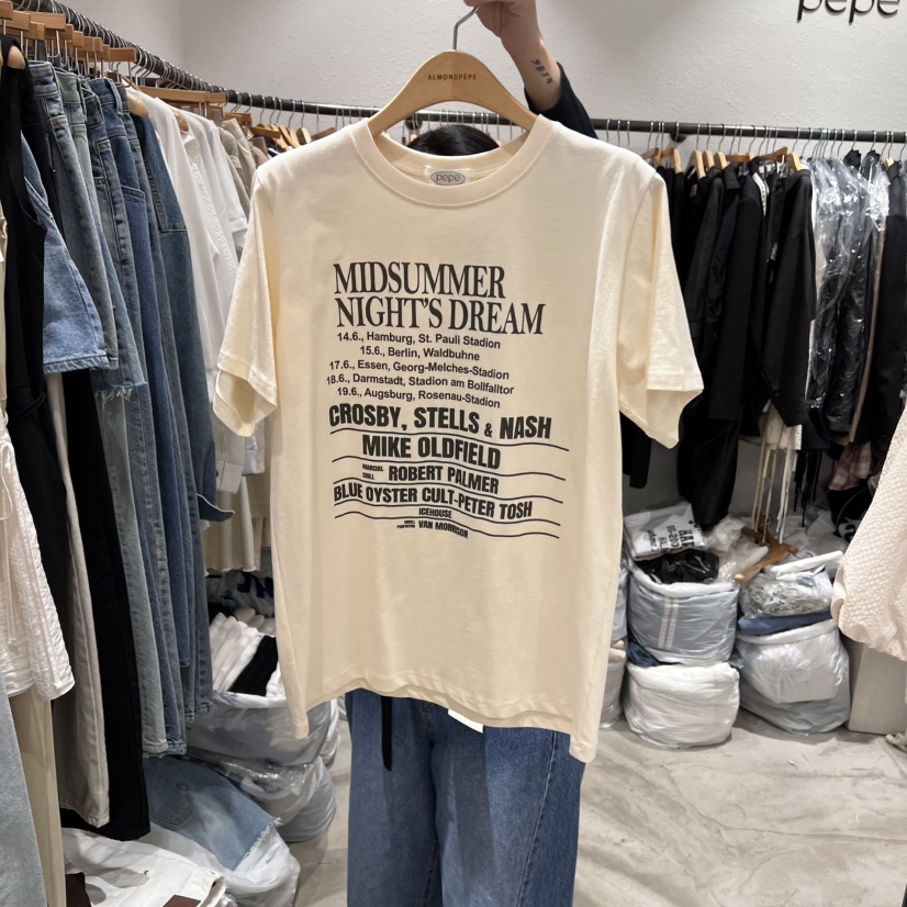 ALMOND PEPE韓國直郵女裝新款職業推薦真品人氣時尚休閑T恤ALMOND PEPET恤圖色3