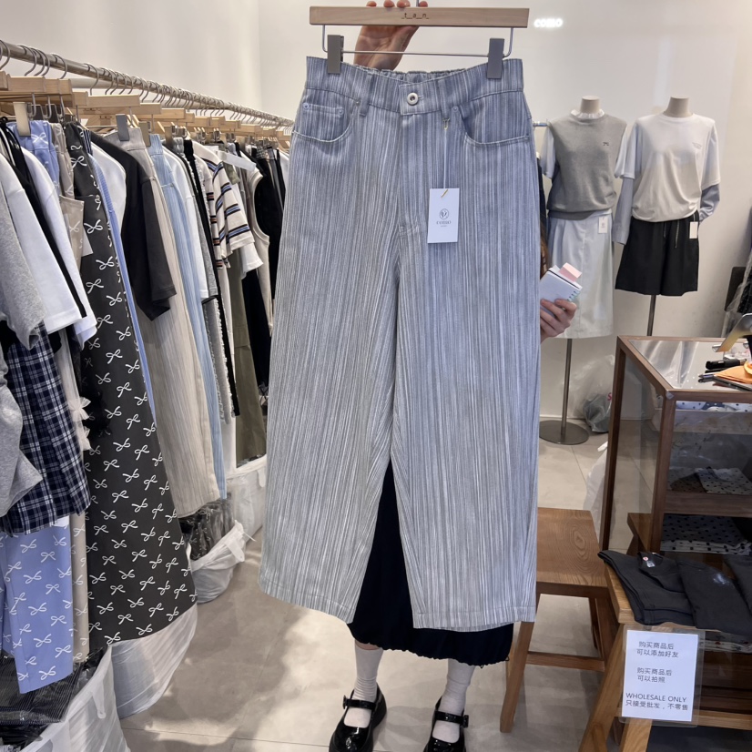 TAN&COMO東大門實拍女士新款人氣熱賣時尚職業25春夏牛仔褲tan-COMO牛仔褲圖色2