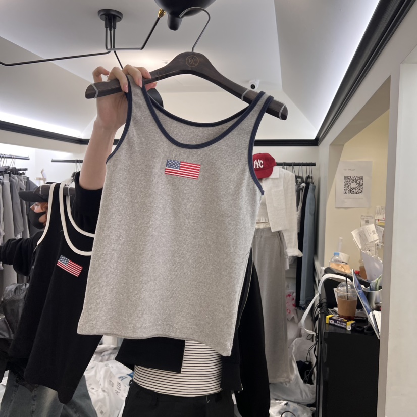 VIRKIN東大門代購女士新品時尚25春夏休閑職業熱賣吊帶背心VIRKIN吊帶/背心