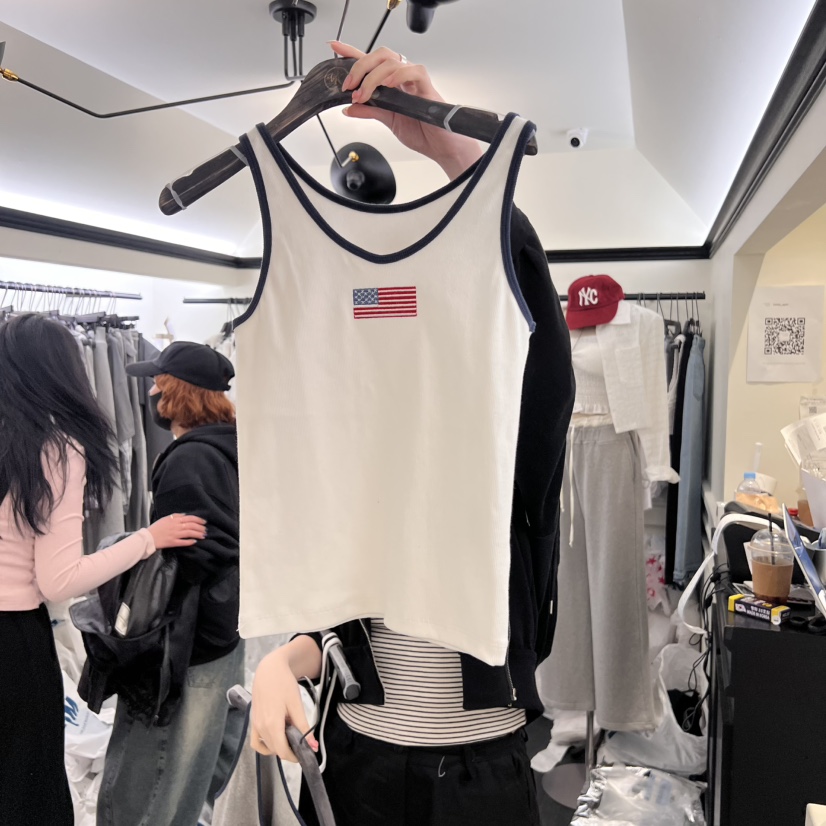 VIRKIN東大門代購女士新品時尚25春夏休閑職業熱賣吊帶背心VIRKIN吊帶/背心圖色2