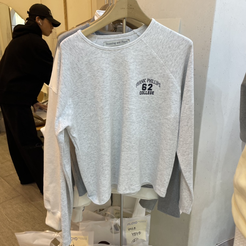 AND FLOYD韓國直郵女裝新品時尚真品休閑熱賣人氣職業長袖T恤AND FLOYD長袖T恤圖色3