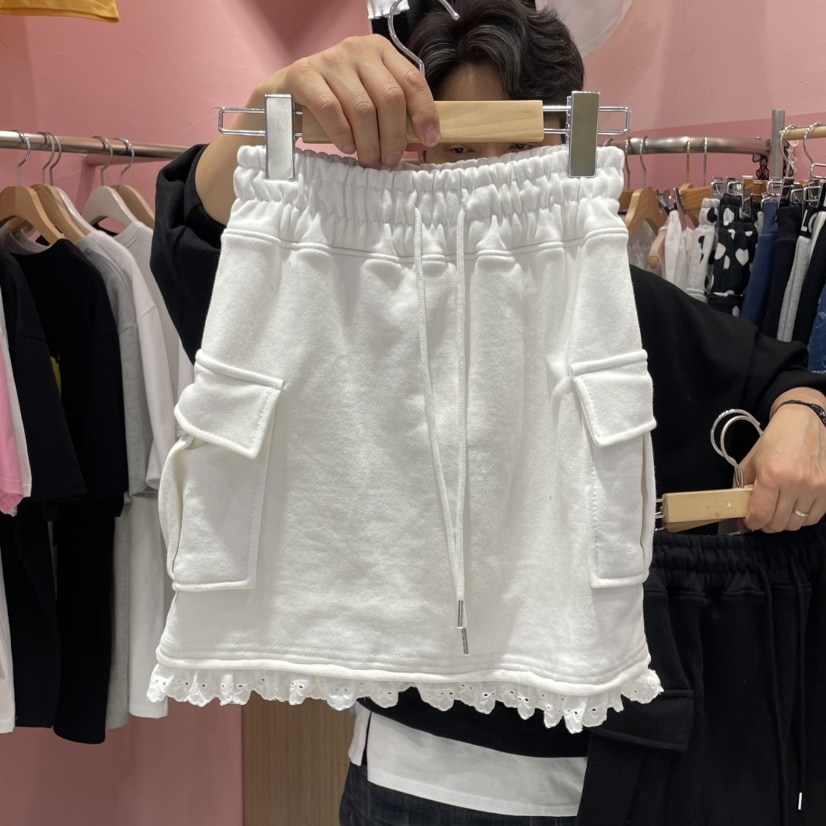 K STORY韓國代購女裝新品25春夏休閑時尚真品推薦短裙口袋K STORY短裙