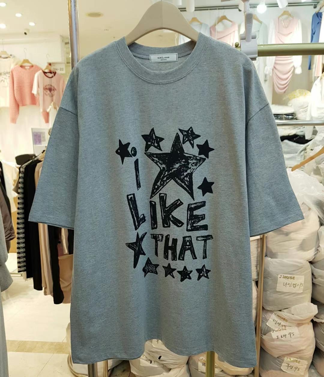 KIKI ROOM東大門實拍女士新品熱賣25春夏真品時尚休閑推薦T恤KIKI ROOMT恤圖色2