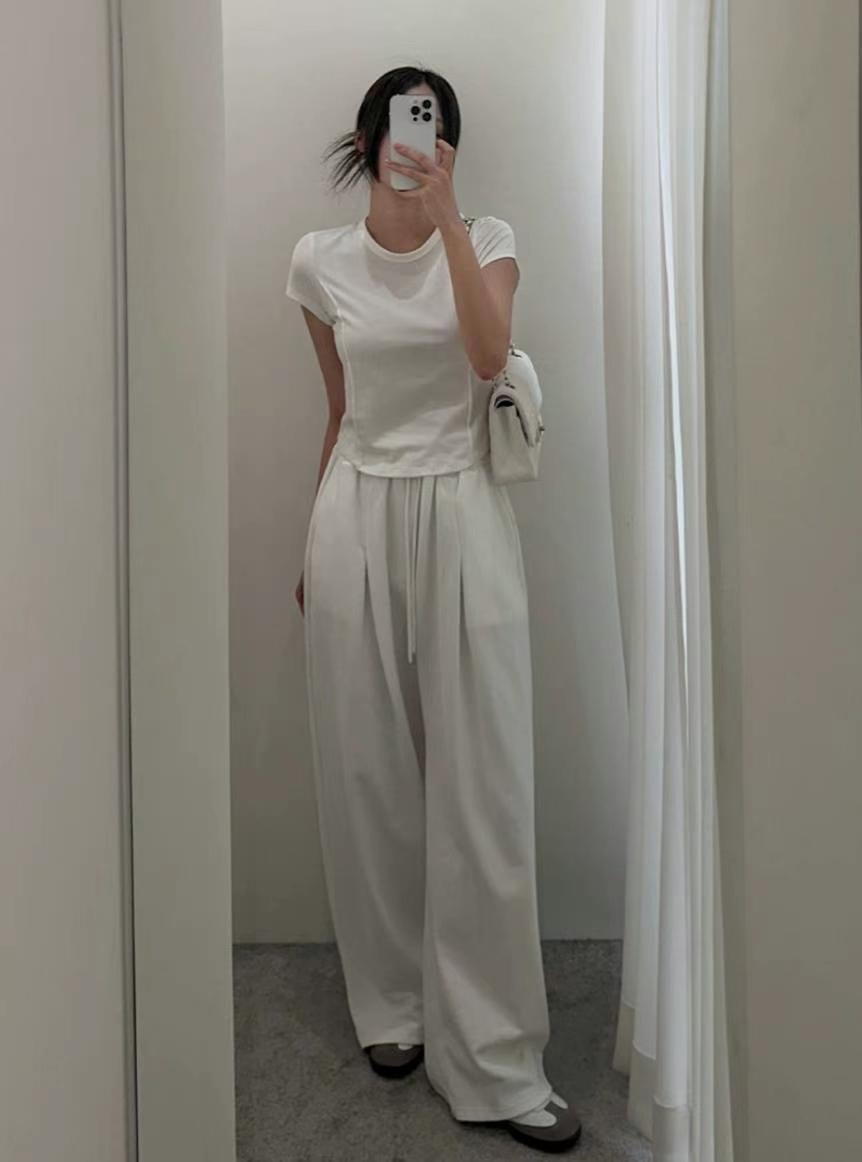 KIKI ROOM東大門代購女士新款25春夏熱賣休閑職業真品休閑褲KIKI ROOM休閑褲