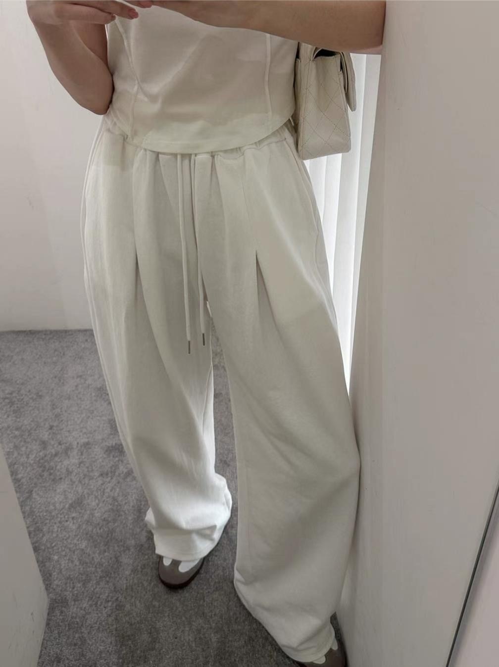 KIKI ROOM東大門代購女士新款25春夏熱賣休閑職業真品休閑褲KIKI ROOM休閑褲圖色2