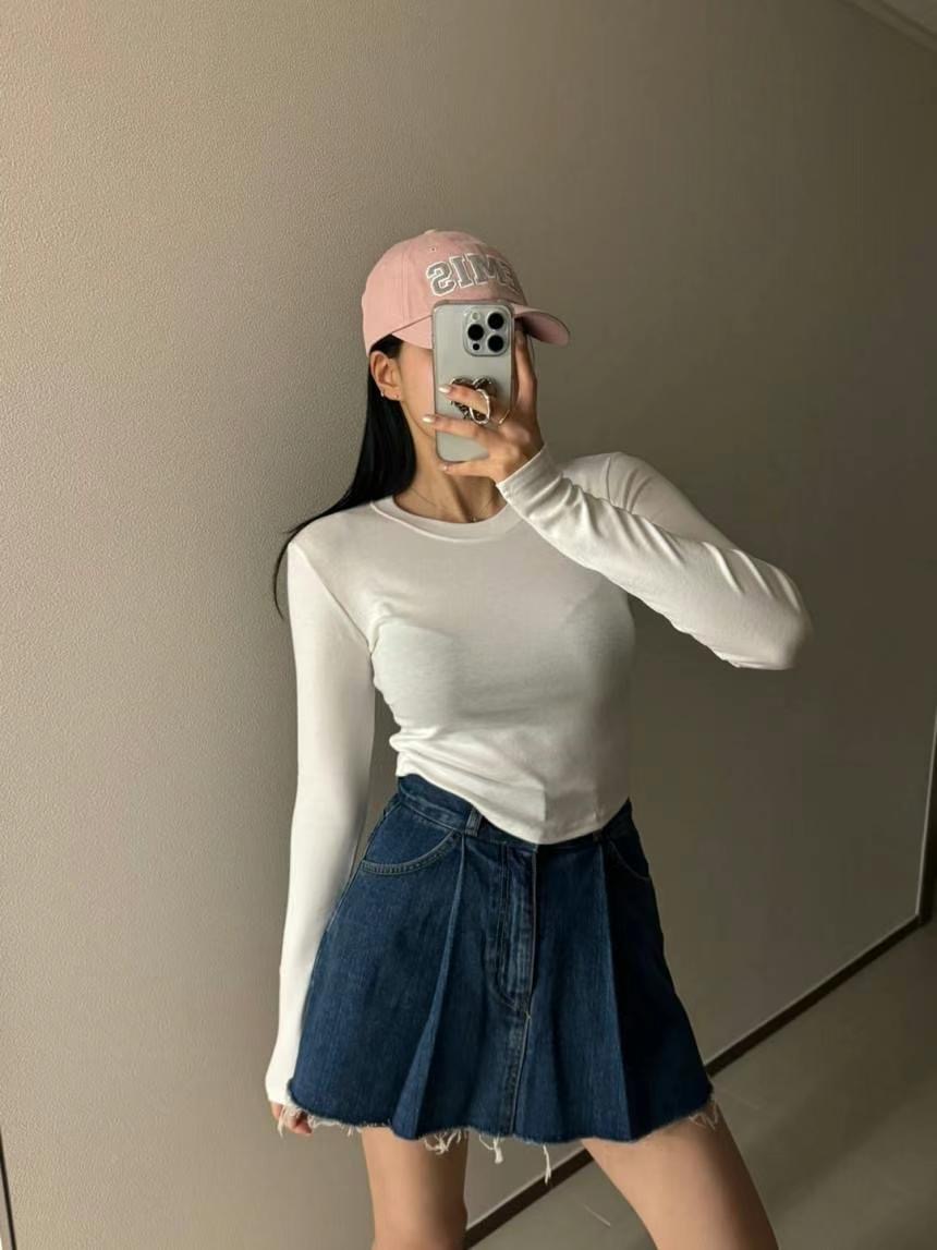 KIKI ROOM韓國代購女裝新品人氣推薦真品職業休閑25春夏長袖T恤KIKI ROOM長袖T恤