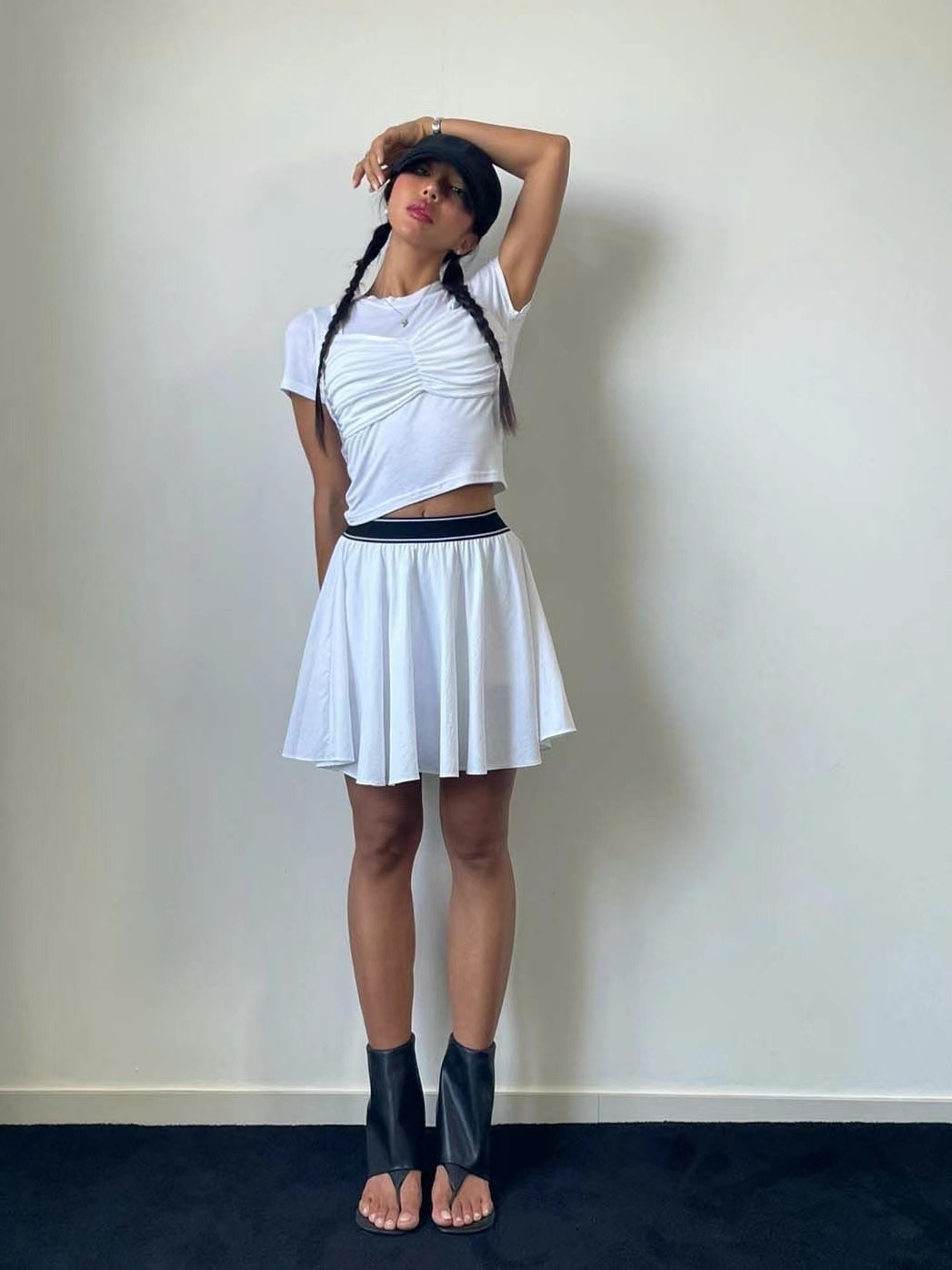 KIKI ROOM韓國代購女裝新品休閑人氣職業25春夏時尚推薦短裙KIKI ROOM短裙
