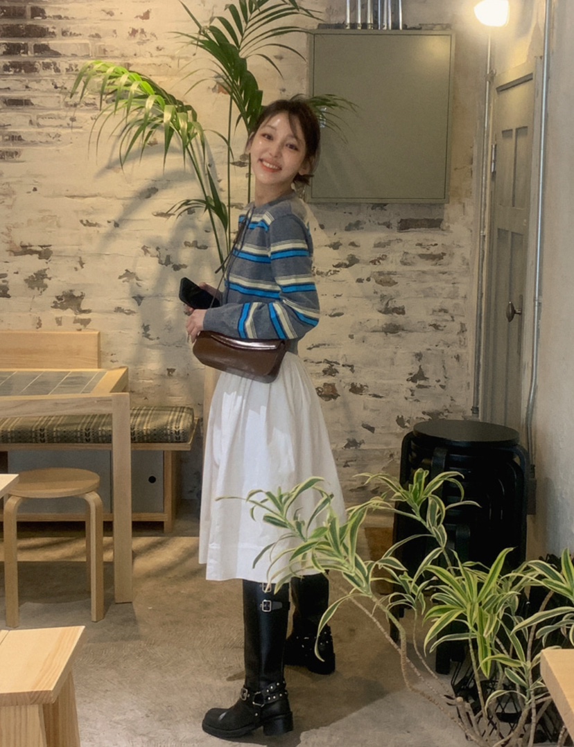 BYRING東大門代購女士新款推薦熱賣人氣休閑職業半身裙中短裙BYRING半身裙/中短裙