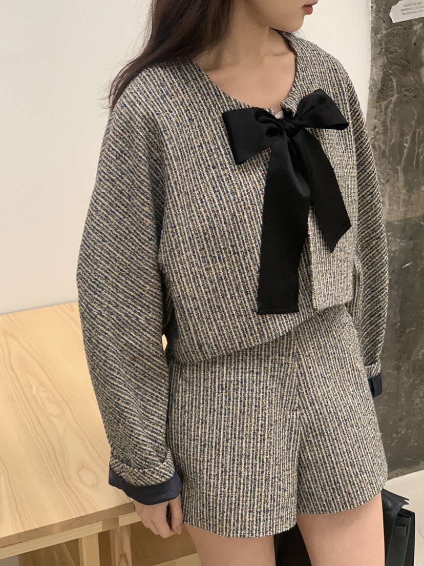 LOGARDEN東大門直郵女士新品人氣真品休閑推薦25春夏外套粗花呢LO GARDEN外套
