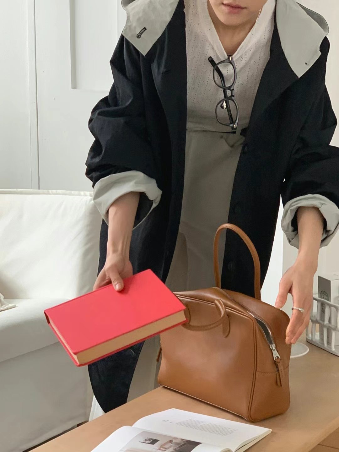 ACRE韓國直郵女士新款真品推薦25春夏人氣休閑熱賣長款風衣ACRE長款風衣