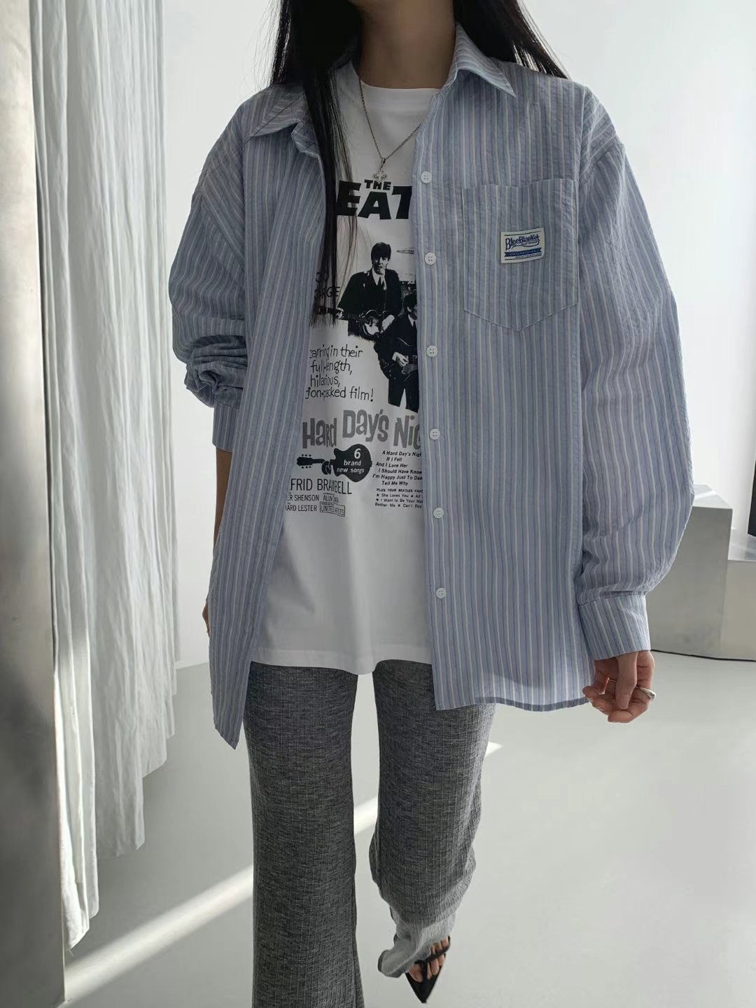 LEVEL東大門代購女士新品人氣熱賣25春夏推薦真品襯衫蕾絲衫LEVEL襯衫/蕾絲衫圖色2