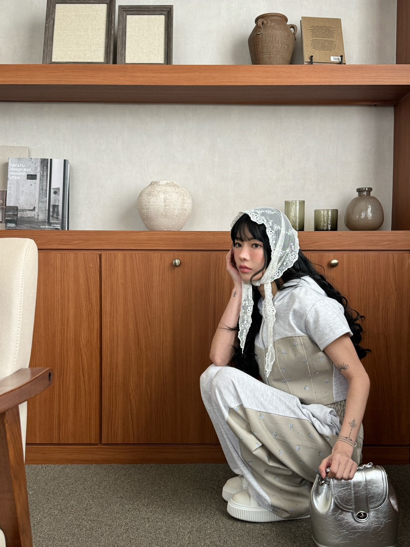 MARKE-P韓國直郵女裝新品熱賣時尚25春夏推薦真品職業T恤拉鏈MARKE-PT恤