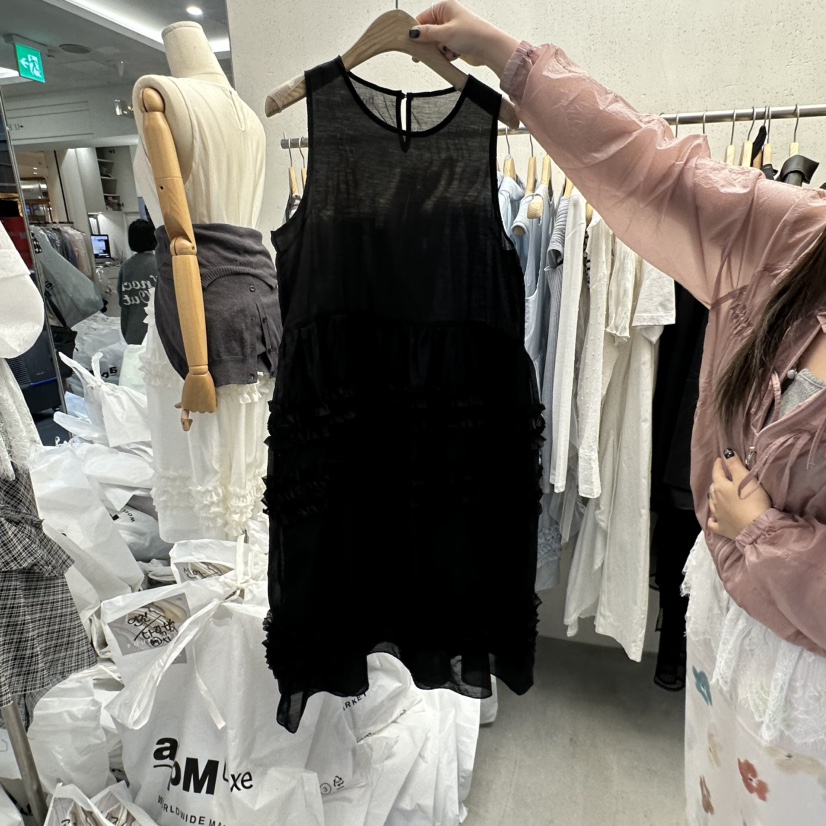 FOUNDATION直郵韓國代購㊣女裝新品熱賣25春夏推薦人氣連衣裙FOUNDATION連衣裙圖色2
