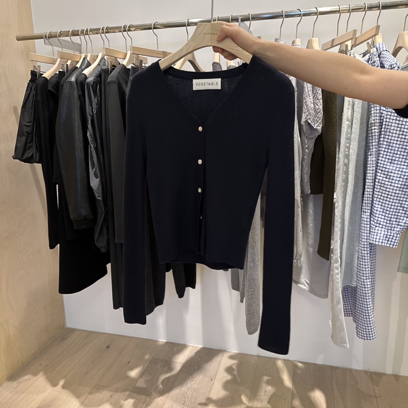 VEGETABLE韓國㊣直郵東大門代購女裝新品職業25春夏針織衫羅紋VEGETABLE針織衫圖色3