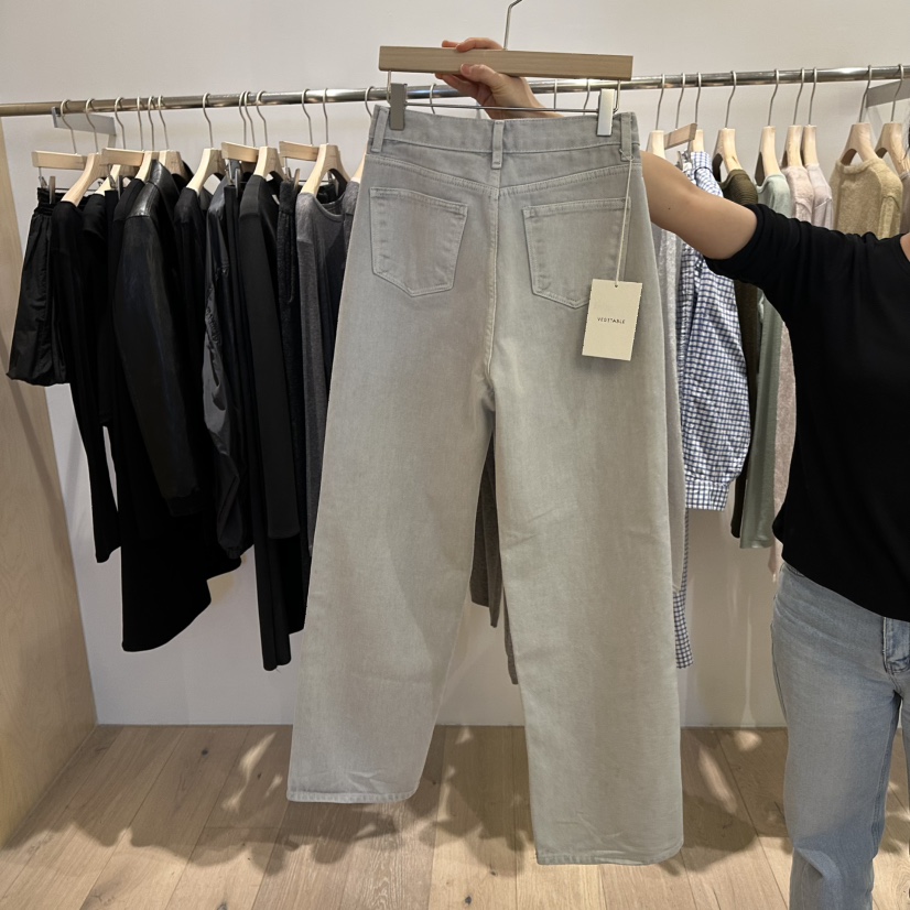 VEGETABLE韓國直郵㊣女裝新品人氣25春夏時尚休閑職業牛仔褲VEGETABLE牛仔褲