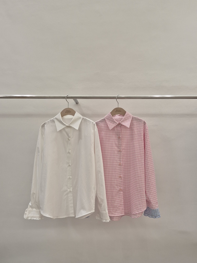 DAILY MOMENT韓國直郵㊣女裝新品25春夏推薦職業襯衫蕾絲衫DAILY MOMENT襯衫/蕾絲衫
