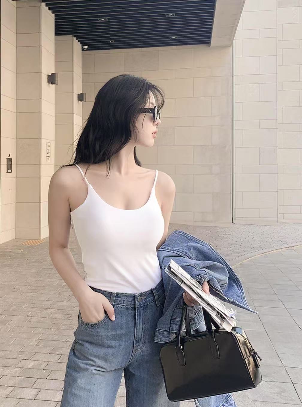 BIENVU韓國㊣直郵東大門代購女裝新款25春夏人氣推薦吊帶背心BIENVU吊帶/背心