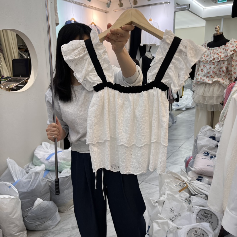 BEEN-A韓國㊣直郵東大門代購女裝新款推薦職業熱賣襯衫蕾絲衫BEEN-A襯衫/蕾絲衫